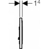 Кнопка смыва GEBERIT SIGMA 116.017.KK.1
