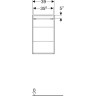 Шкаф боковой GEBERIT RENOVA NR.1 PLAN 869013000 40 см